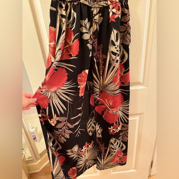 Dynamite Floral Front Slit Dress - Picture 3 of 4